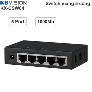 Switch Bộ chia mạng LAN RJ45 5 cổng gigabit KBVISION KX-CSW04 - Phụ Kiện Điện Tử Việt Nam