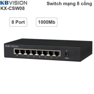 Switch Bộ chia mạng LAN RJ45 8 cổng gigabit KBVISION KX-CSW08 - Phụ Kiện Điện Tử Việt Nam