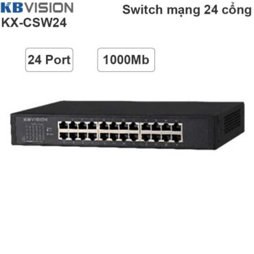 Switch Bộ chia mạng LAN RJ45 24 cổng gigabit KBVISION KX-CSW24 - Phụ Kiện Điện Tử Việt Nam
