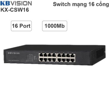Switch Bộ chia mạng LAN RJ45 16 cổng gigabit KBVISION KX-CSW16 - Phụ Kiện Điện Tử Việt Nam