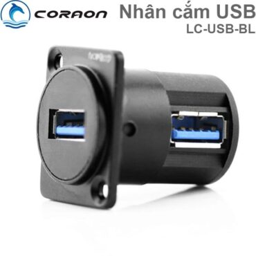 Đầu cắm USB 3.0 female kèm mặt bắt vít âm tường âm sàn LC-USB-BL (cắm ngang) - Phụ Kiện Điện Tử Việt Nam