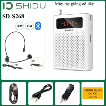 Loa trợ giảng có dây Bluetooth FM chính hãng Shidu SD-S268 - Phụ Kiện Điện Tử Việt Nam