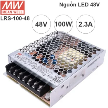 Nguồn LED tổng DC 48V-2.3A Meanwell LRS-100-48 có ADJ 44V, 45V, 46V, 47V, 49V, 50V, 51V, 52V - Phụ Kiện Điện Tử Việt Nam