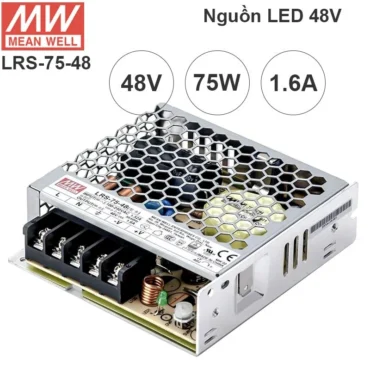 Nguồn LED tổng DC 48V-1.6A Meanwell LRS-75-48 có ADJ 44V, 45V, 46V, 47V, 49V, 50V, 51V, 52V - Phụ Kiện Điện Tử Việt Nam