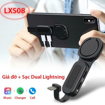 Bộ chia cổng lightning 1 ra 2 cho Iphone Ipad | Cáp chia lightning sạc và nghe nhạc cho Iphone Ipad LXS08 - Phụ Kiện Điện Tử Việt Nam