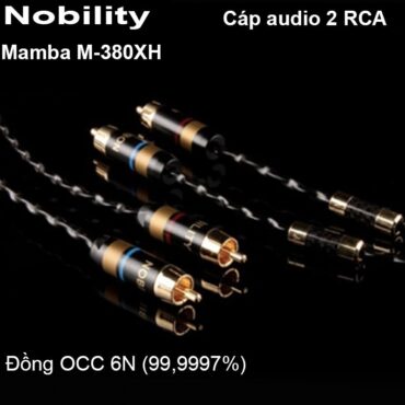 Cáp âm thanh RCA Nobility Mamba M-380XH lõi đồng tinh khiết 6N dây xoắn 1 mét - Phụ Kiện Điện Tử Việt Nam
