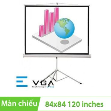 Màn máy chiếu 3 chân 84x84 120'' EVGA T84G - Phụ Kiện Điện Tử Việt Nam