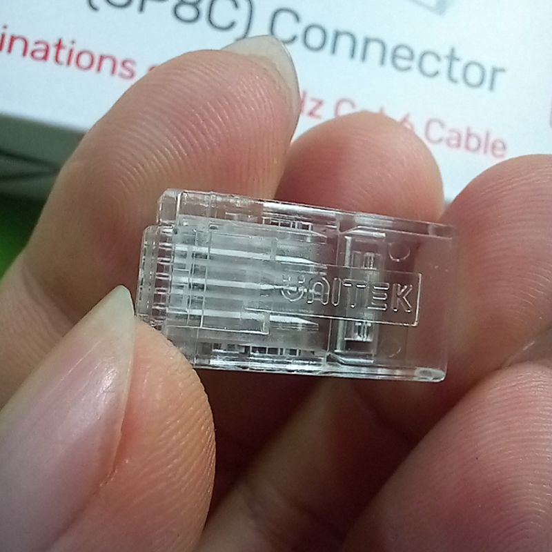 Hạt mạng, đầu bấm mạng RJ45 CAT6 UTP Unitek Y-OT19TP ( hộp 100 hạt ) - Phụ Kiện Điện Tử Việt Nam