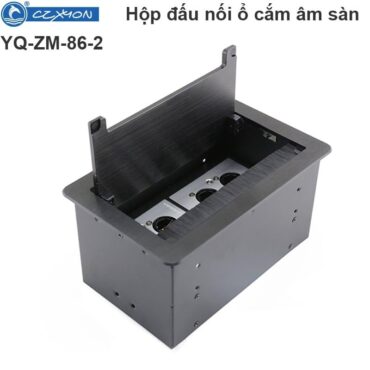 Đế ổ cắm đôi 2 khay âm sàn âm bàn có nắp đậy Coraon YQ-ZM-86-2 - Phụ Kiện Điện Tử Việt Nam