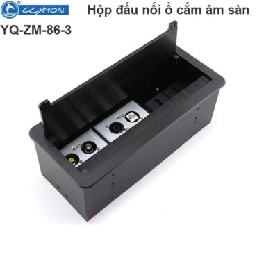 Đế ổ cắm đôi 3 khay âm sàn âm bàn có nắp đậy Coraon YQ-ZM-86-3 - Phụ Kiện Điện Tử Việt Nam