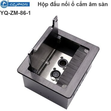 Đế ổ cắm đơn 1 khay âm sàn âm bàn có nắp đậy Coraon YQ-ZM-86-1 - Phụ Kiện Điện Tử Việt Nam
