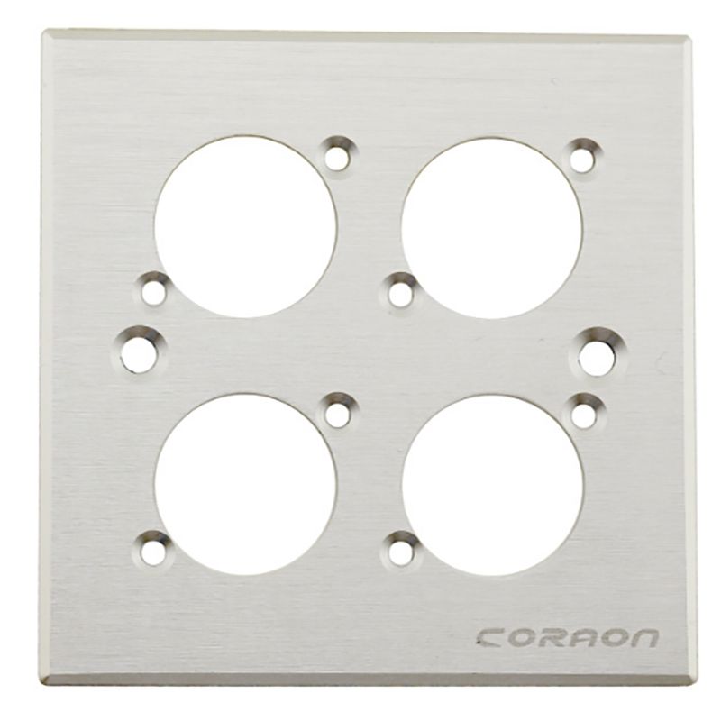 Mặt nạ ổ cắm 4 nhân cho đế âm tường âm sàn Coraon 86A-4-W | 86A-4-B (đen/trắng) - Phụ Kiện Điện Tử Việt Nam