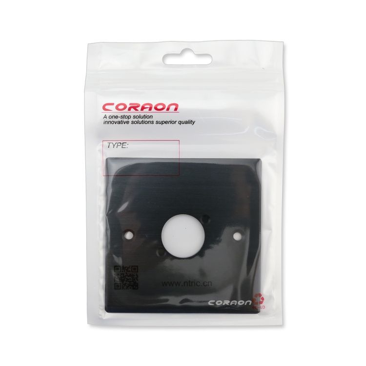 Mặt nạ ổ cắm đơn cho đế âm tường âm sàn Coraon 86A-1W/B - Phụ Kiện Điện Tử Việt Nam