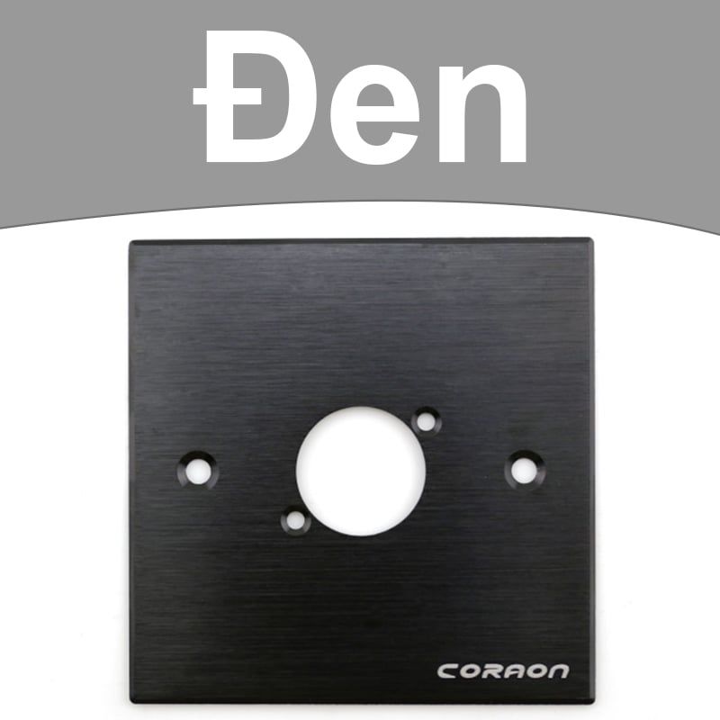 Mặt nạ ổ cắm 4 nhân cho đế âm tường âm sàn Coraon 86A-4-W | 86A-4-B (đen/trắng) - Phụ Kiện Điện Tử Việt Nam