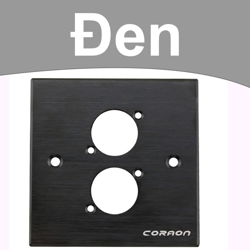 Mặt nạ ổ cắm đơn cho đế âm tường âm sàn Coraon 86A-1W/B - Phụ Kiện Điện Tử Việt Nam