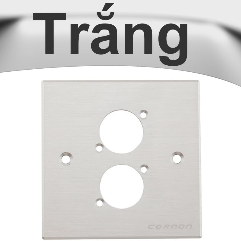 Mặt nạ ổ cắm 4 nhân cho đế âm tường âm sàn Coraon 86A-4-W | 86A-4-B (đen/trắng) - Phụ Kiện Điện Tử Việt Nam