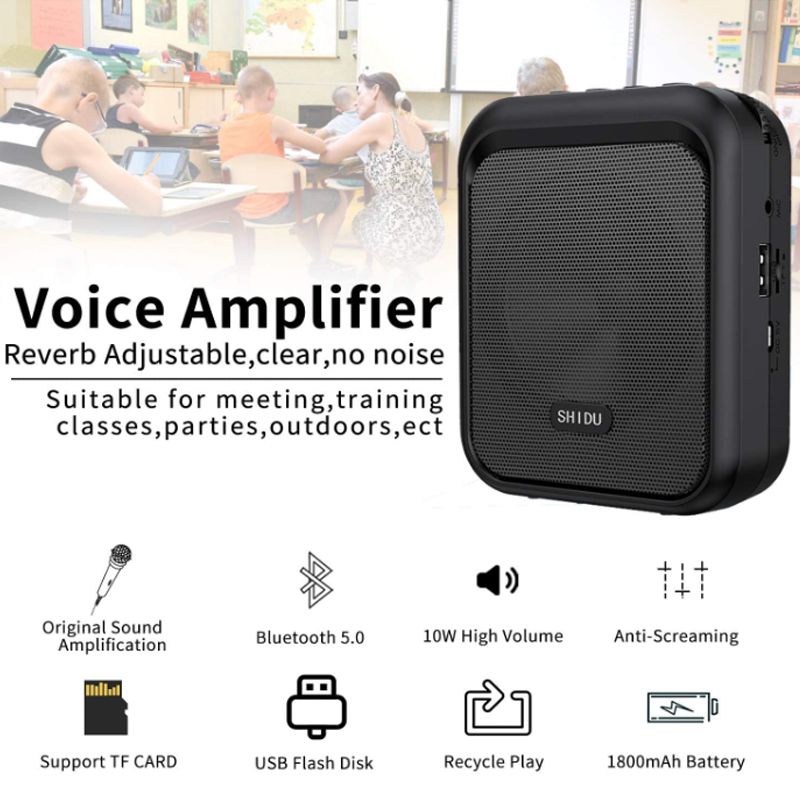 Máy trợ giảng có dây shidu SD-M100 công suất 10W có bluetooth - Phụ Kiện Điện Tử Việt Nam
