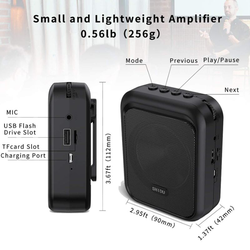 Máy trợ giảng có dây shidu SD-M100 công suất 10W có bluetooth - Phụ Kiện Điện Tử Việt Nam