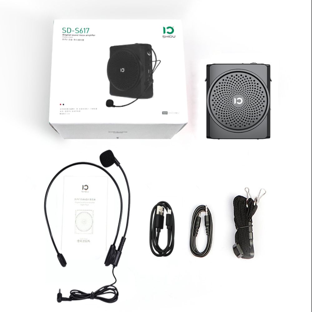 Máy trợ giảng có dây cổng suất 16W Pin 10h Shidu SD-S617 - Phụ Kiện Điện Tử Việt Nam