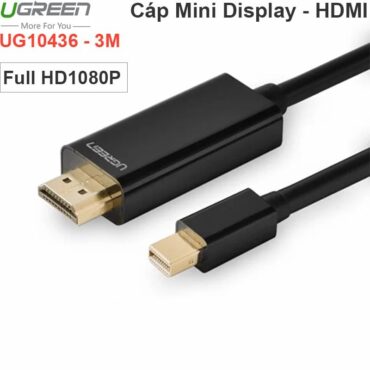 Dây cáp Mini Displayport Macbook Surface Thinkpad X1 Dell XPS sang HDMI TV Máy chiếu 3 mét Ugreen 10436 - Phụ Kiện Điện Tử Việt Nam