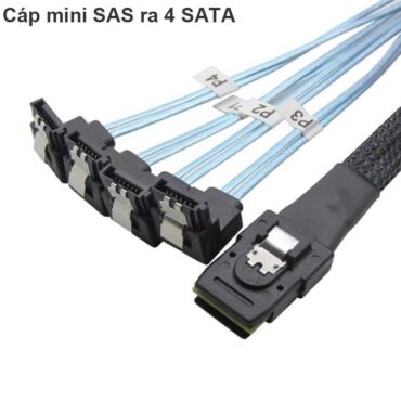 Cáp chia Mini SAS to 4 SATA 0.5M, cáp phụ kiện điện tử - Phụ Kiện Điện Tử Việt Nam