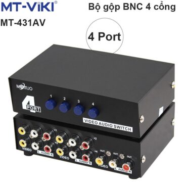 Bộ chuyển mạch tín hiệu AV Video & Audio 4 ra 1 cổng MT-VIKI MT-431AV - Phụ Kiện Điện Tử Việt Nam