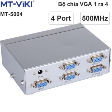 Bộ chia VGA 1 ra 4 500MHz MT-VIKI MT-5004 - Phụ Kiện Điện Tử Việt Nam