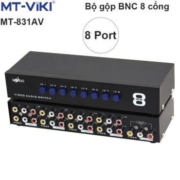 Bộ chuyển mạch tín hiệu AV Video & Audio 8 ra 1 cổng MT-VIKI MT-831AV - Phụ Kiện Điện Tử Việt Nam