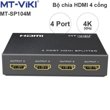 Bộ chia HDMI splitter V1.4 4 port 4K30Hz 3D MT-VIKI MT-SP104M - Phụ Kiện Điện Tử Việt Nam