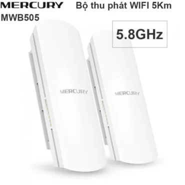 Bộ thu phát wifi không dây cho camera IP trong thang máy - Bộ thu phát WIFI ngoài trời 5Km 867Mbps 5.8GHz  Mercury MWB505 - Phụ Kiện Điện Tử Việt Nam