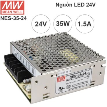 Nguồn LED tổng DC 24V-1.5A MeanWell NES-35-24 có ADJ 25v, 26v, 27v, 28V - Phụ Kiện Điện Tử Việt Nam