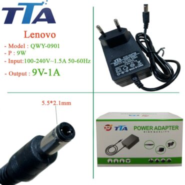 Nguồn adapter 9V-1A 5.5 x 2.1mm chính hãng TTA QWY-0901 - Phụ Kiện Điện Tử Việt Nam