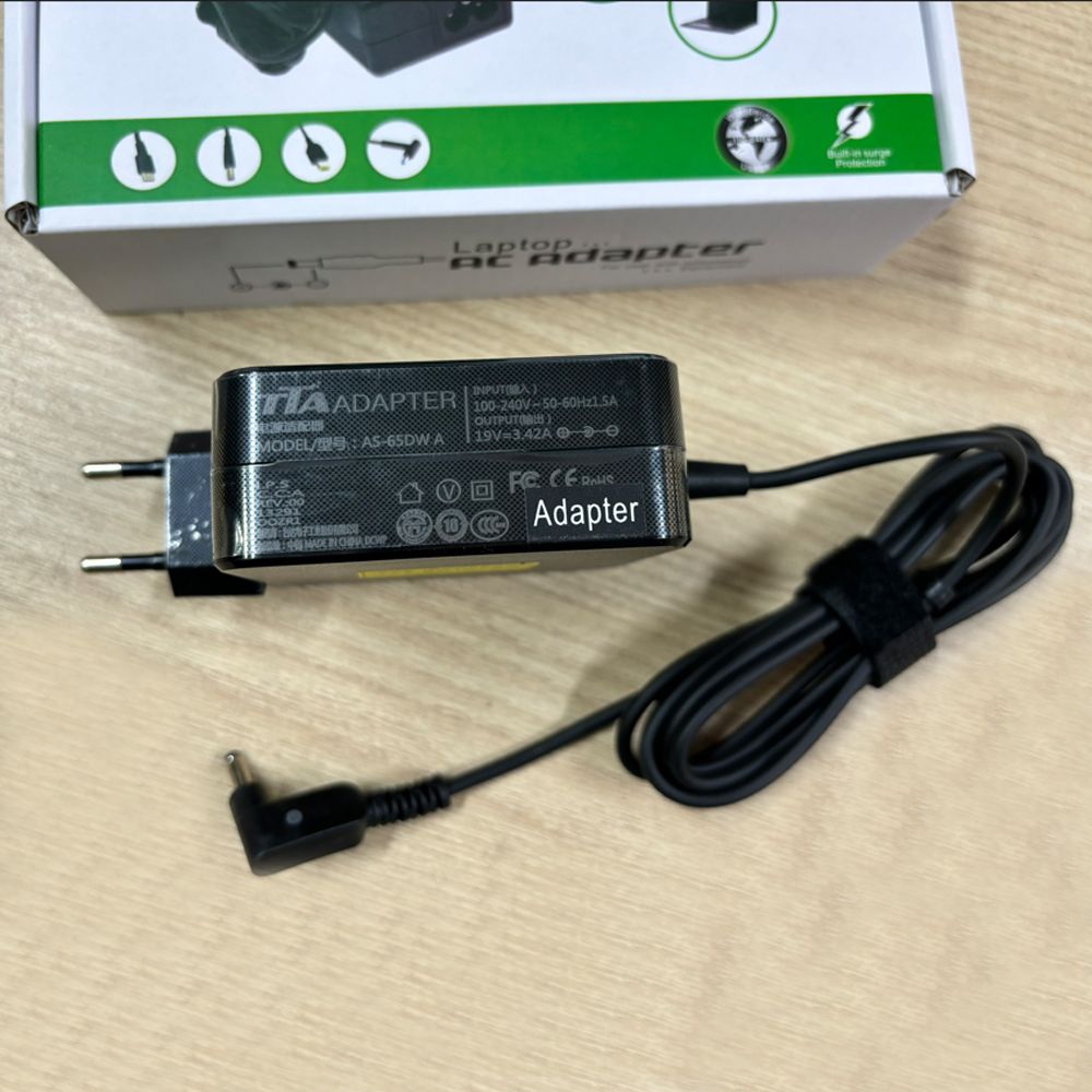Bộ nguồn sạc pin laptop Asus 19V-3.42A 65W chân 4.0*1.35mm chính hãng TTA - AS-65DWA - Phụ Kiện Điện Tử Việt Nam