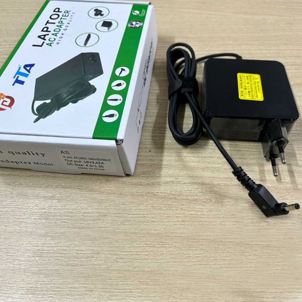 Bộ nguồn sạc pin laptop Asus 19V-3.42A 65W chân 4.0*1.35mm chính hãng TTA - AS-65DWA - Phụ Kiện Điện Tử Việt Nam