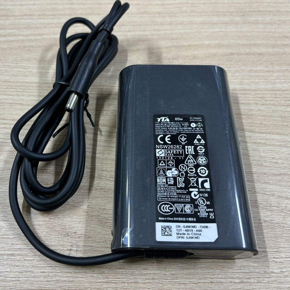 Bộ nguồn sạc pin laptop Dell 19.5V-3.34A 65W chân 4.5*3.0mm chính hãng TTA - DE-65NM130 - Phụ Kiện Điện Tử Việt Nam