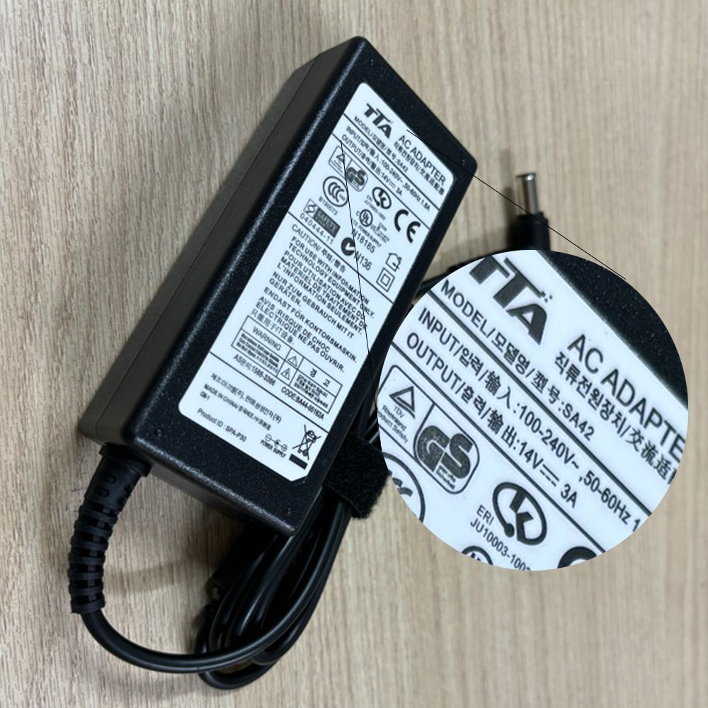 Bộ nguồn màn hình máy tính Samsung 14V-3A 42W chân 6.5*4.4mm chính hãng TTA - SA42 - Phụ Kiện Điện Tử Việt Nam