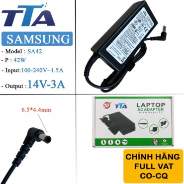 Bộ nguồn màn hình máy tính Samsung  14V-3A 42W chân 6.5*4.4mm chính hãng TTA - SA42 - Phụ Kiện Điện Tử Việt Nam