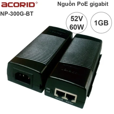 Nguồn PoE injector 48V- 52V 60W Gigabit cho Wifi Camera IP Acorid NP-300G-BT - Phụ Kiện Điện Tử Việt Nam