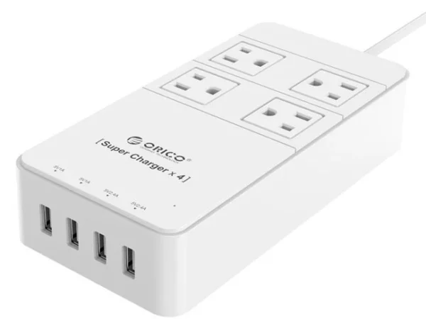 Ổ điện đa năng 4 cổng + 4 cổng sạc USB