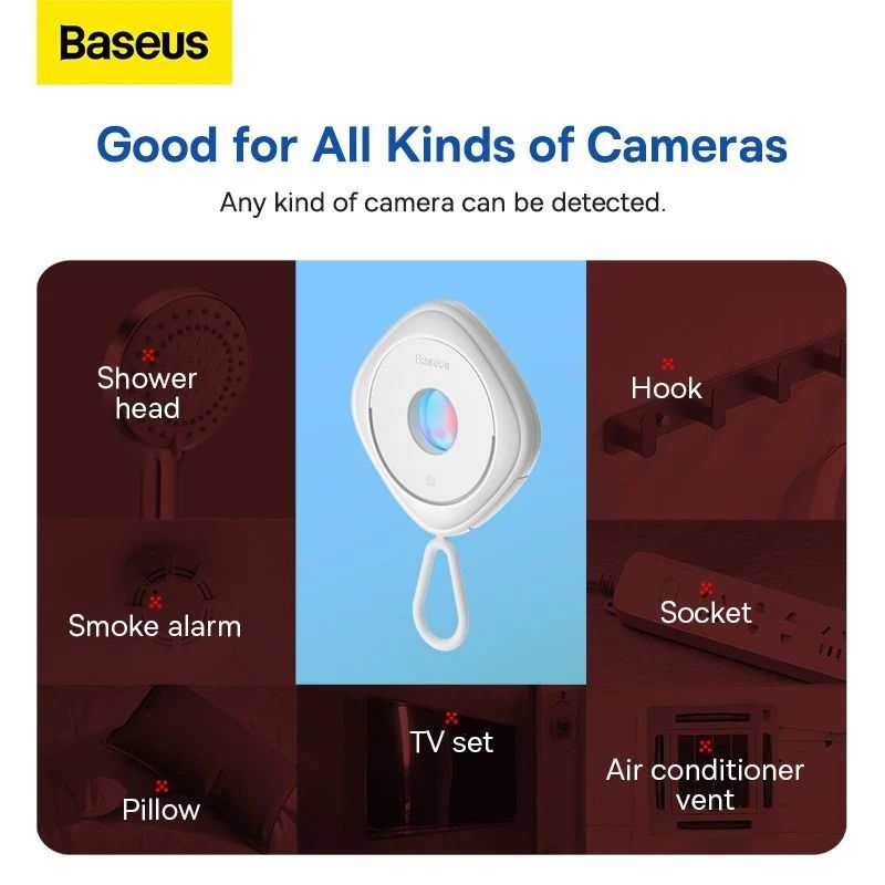 Máy dò hồng ngoại tìm camera giấu kín Baseus BS-HA016 Baseus Heyo Camera Detector - Phụ Kiện Điện Tử Việt Nam