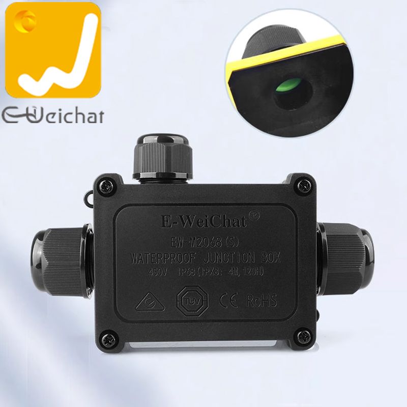 Hộp nối điện chống nước 3 ngả chuẩn IP68 chính hãng E-Weichat EW-M2068S-3T - Phụ Kiện Điện Tử Việt Nam