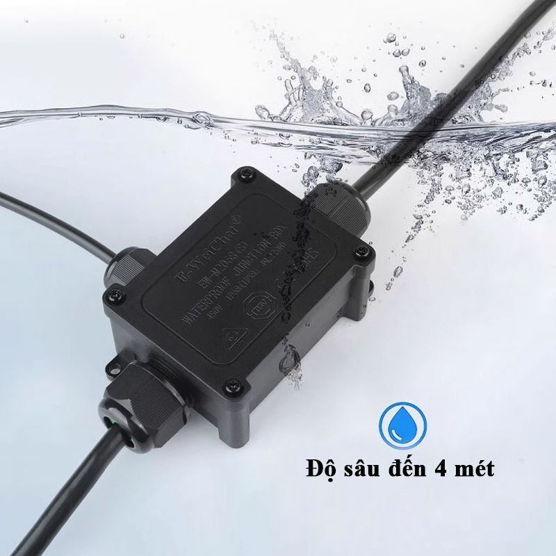 Hộp nối điện chống nước 3 ngả chuẩn IP68 chính hãng E-Weichat EW-M2068S-3T - Phụ Kiện Điện Tử Việt Nam