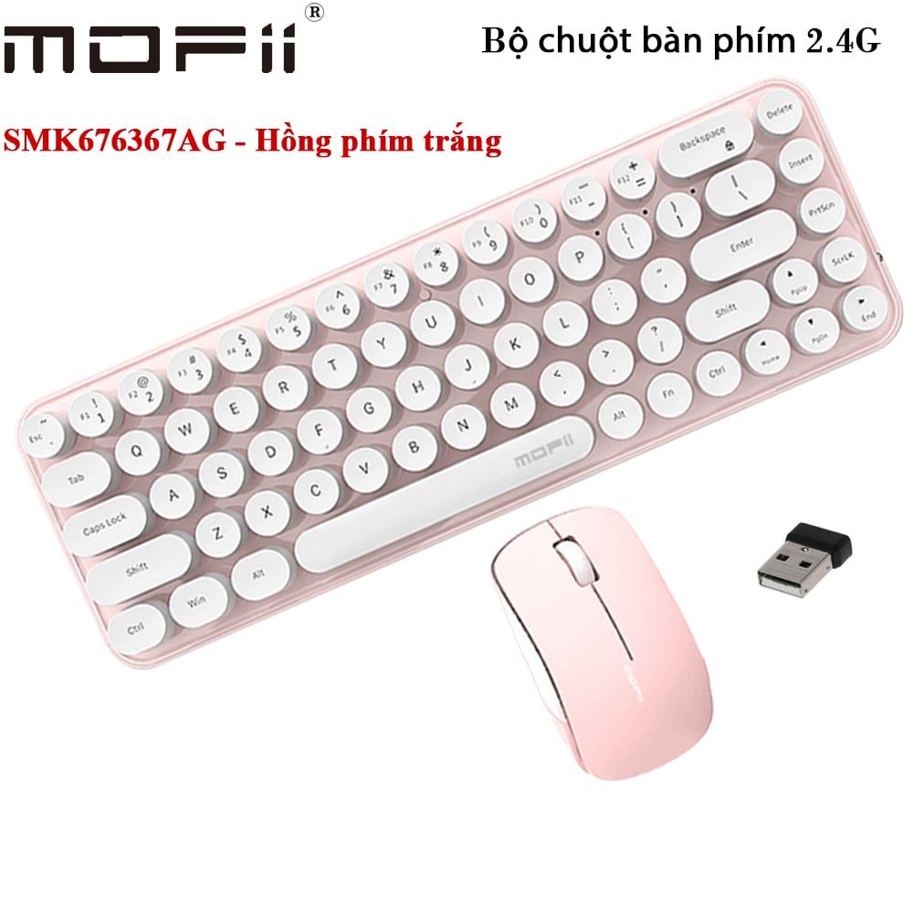 Bàn phím chuột không dây mofii SMK676367AG nhiều màu - Phụ Kiện Điện Tử Việt Nam