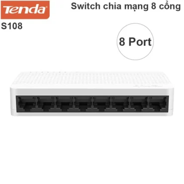 Bộ chia mạng 8 cổng Tenda S108 10/100Mbps - Phụ Kiện Điện Tử Việt Nam