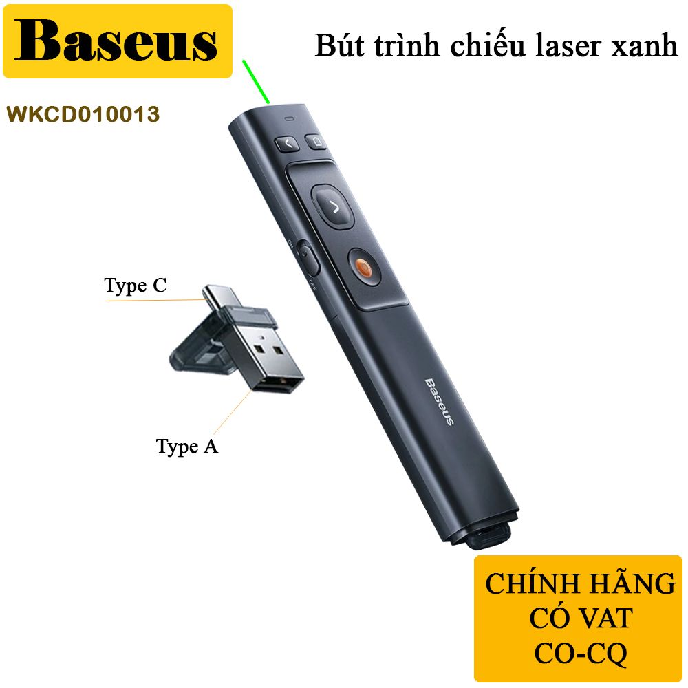 Bút trình chiếu tia lazer đèn màu đỏ chính hãng Baseus ACFYB-0G - Phụ Kiện Điện Tử Việt Nam