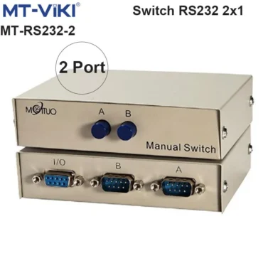 Switch RS232 DB9 2 cổng, Bộ chuyển mạch RS232 2 vào 1 MT-VIKI MT-RS232-2 - Phụ Kiện Điện Tử Việt Nam