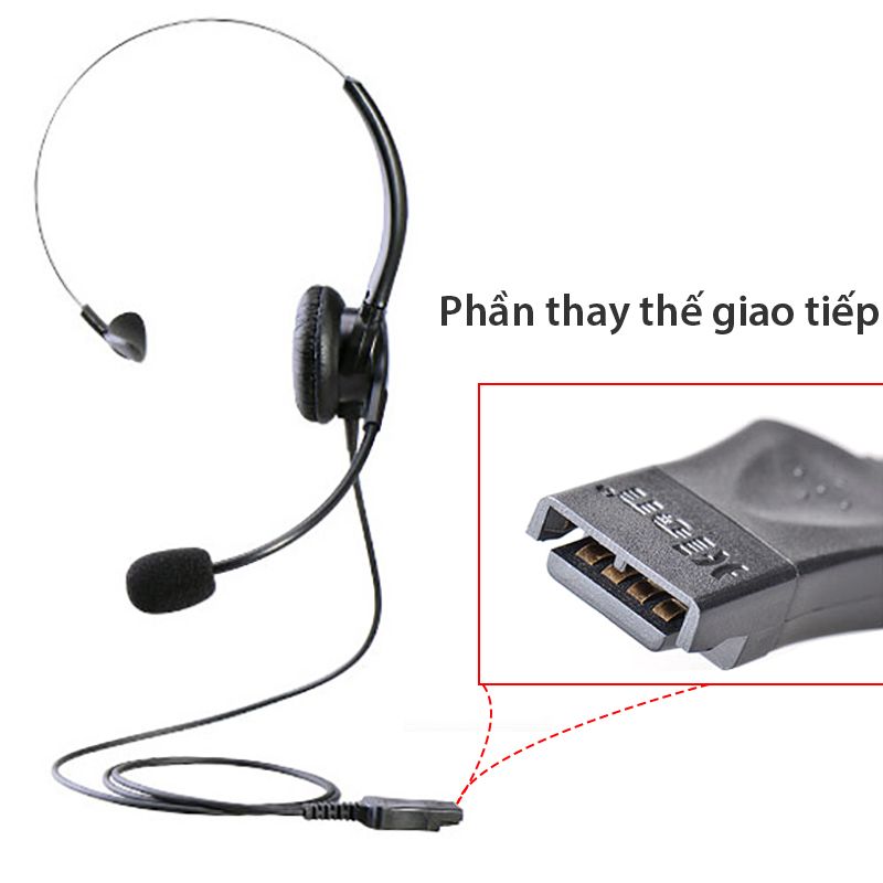 Tai nghe + mic Hion For600 đàm thoại chăm sóc khách hàng chân cắm 3.5mm - Phụ Kiện Điện Tử Việt Nam