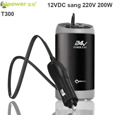 Tẩu sạc đổi nguồn 12V-220V 250W 1 cổng USB DC 5V-2.4A Xpower Nano O2 T300 - Phụ Kiện Điện Tử Việt Nam