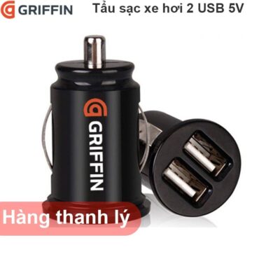 Tẩu cắm sạc lắp trên xe hơi oto 12V 24V sang 2 cổng USB 5V 2.1A GRIFFIN - Phụ Kiện Điện Tử Việt Nam