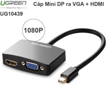 Mini DisplayPort to VGA + HDMI Ugreen 10439 - Phụ Kiện Điện Tử Việt Nam